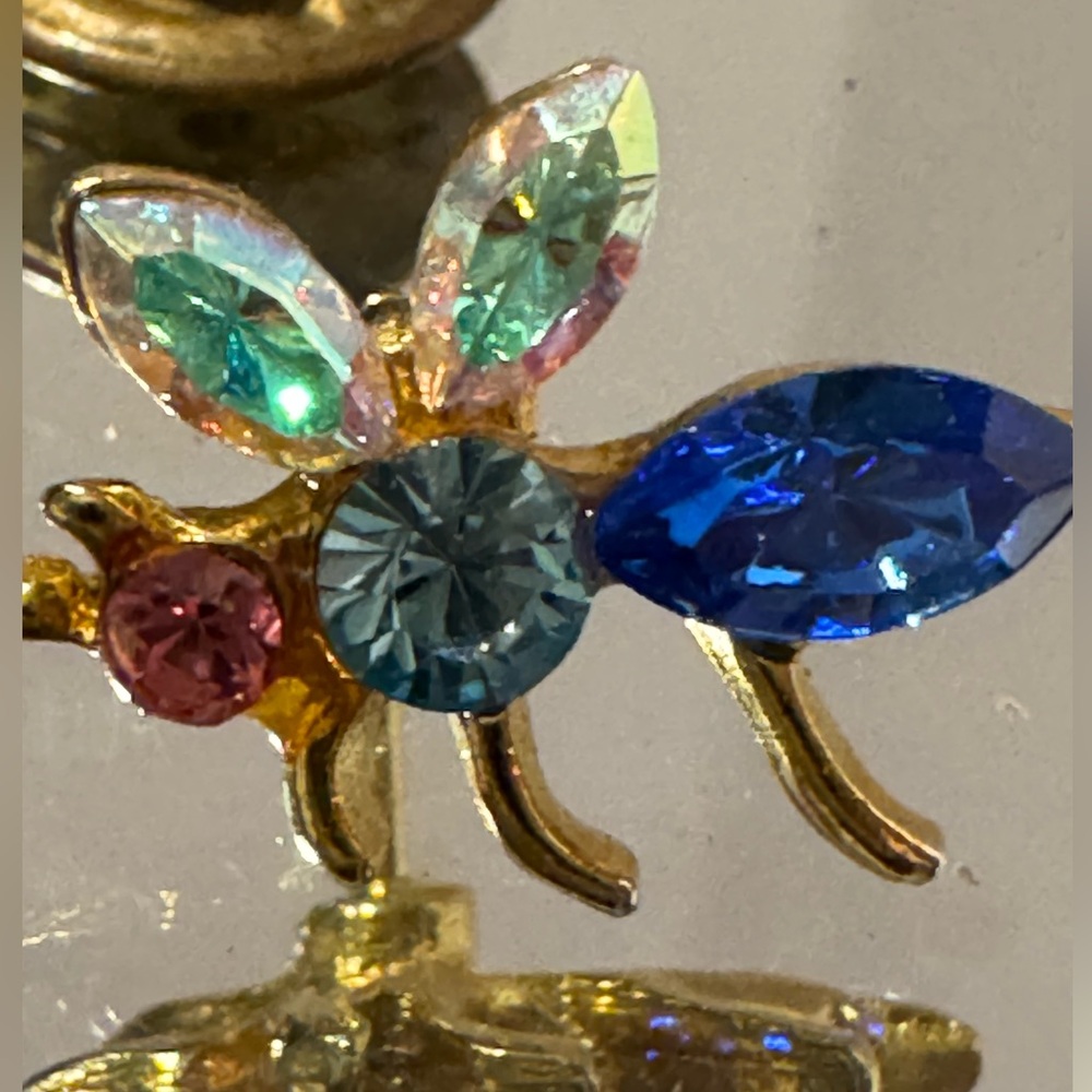 Colorful Crystal Insect Brooch